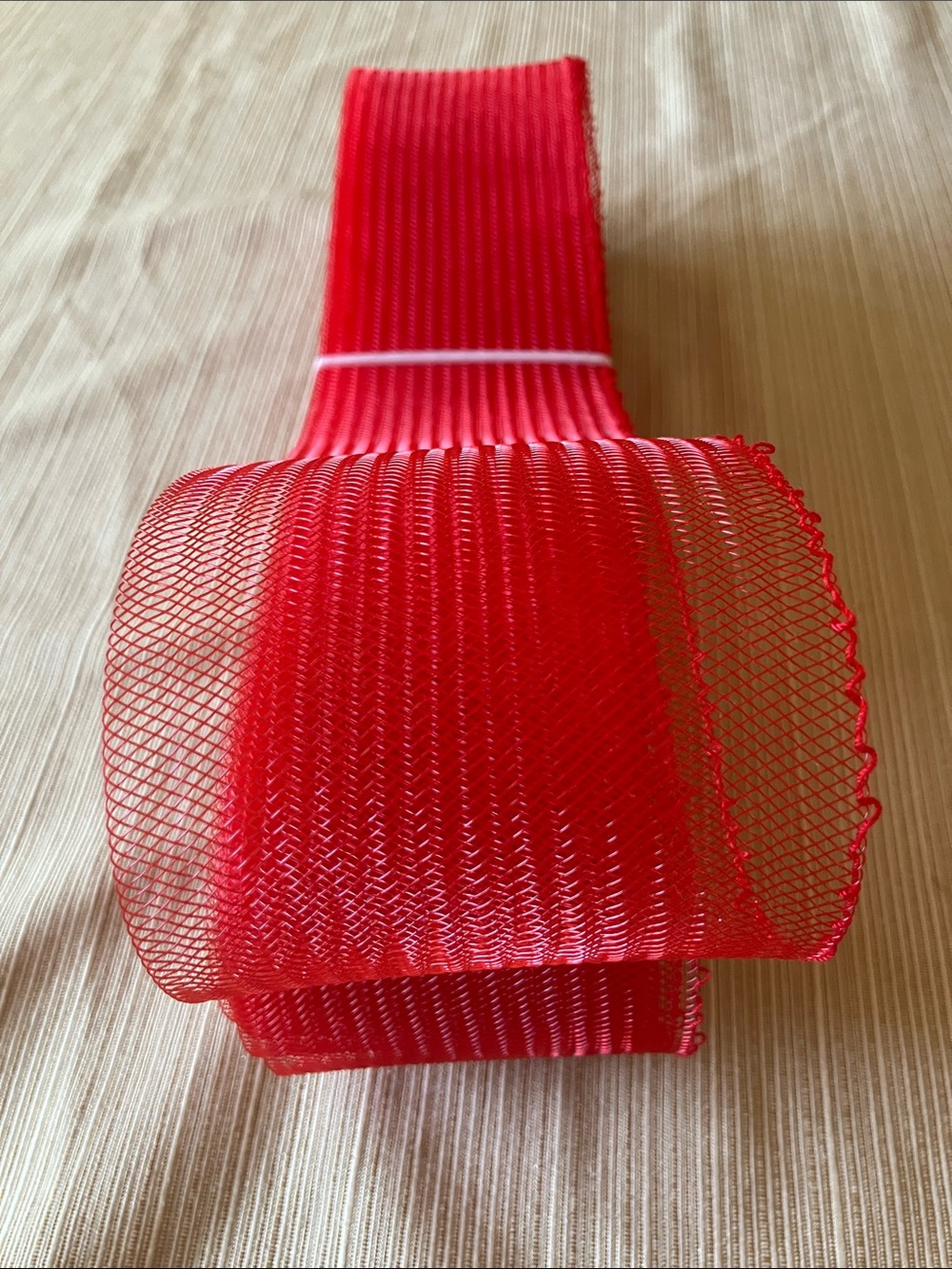 3” Red Stiff Polyester Horsehair Braid 36yd for $30